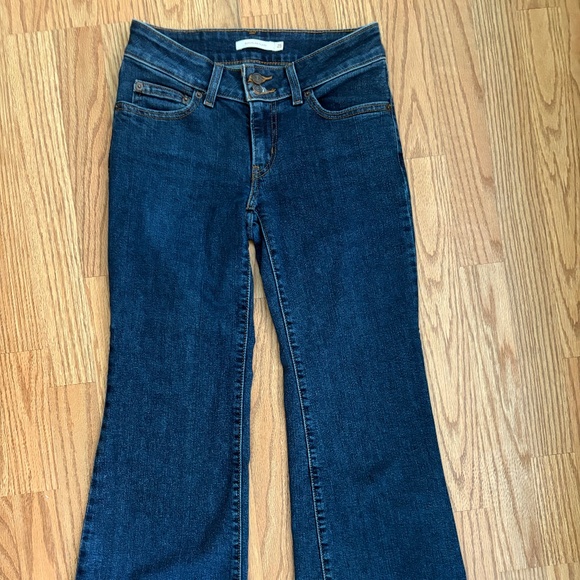 Levi superlow flare womens dark jeans - Picture 1 of 6